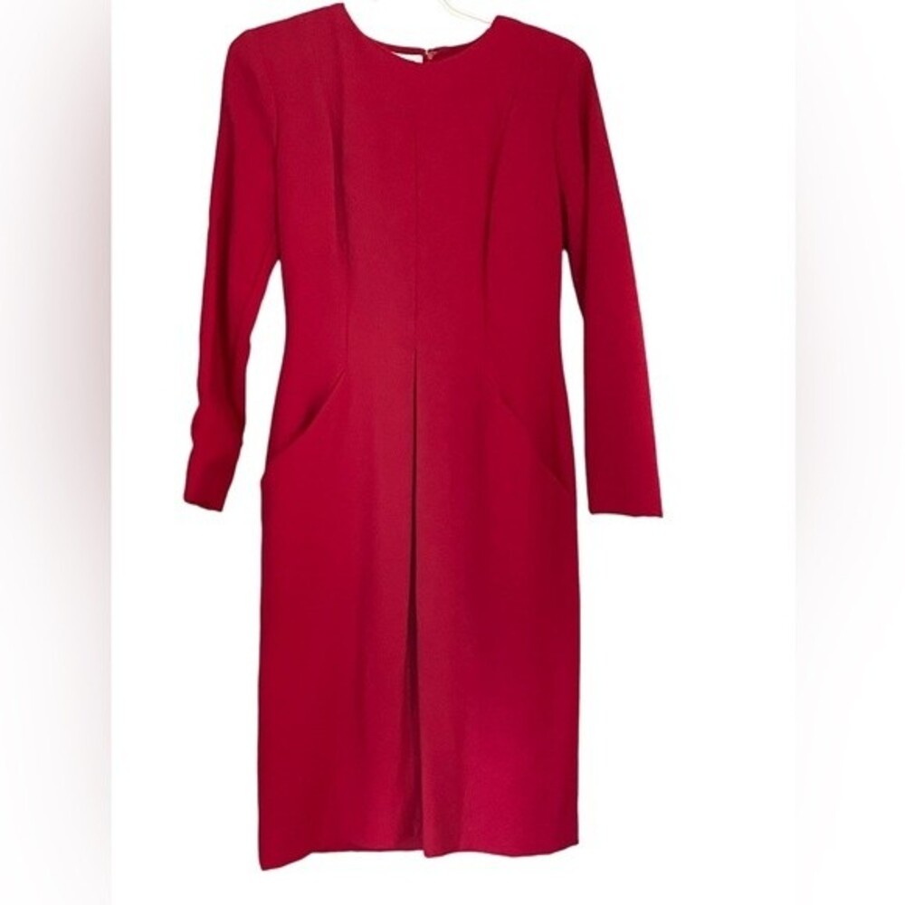VICTOR COSTA 100% Wool Vintage Designer Sheath Holiday Party Dress